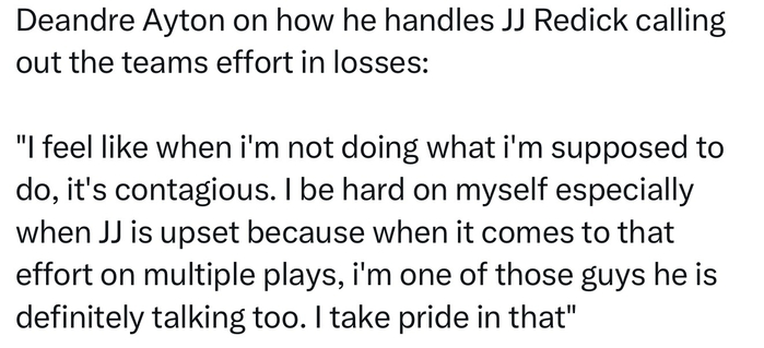 艾顿回应雷迪克批评：自省责任担当，团队拼劲